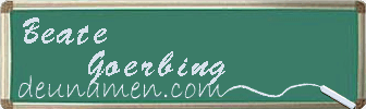 Beate Goerbing Visitenkarte
